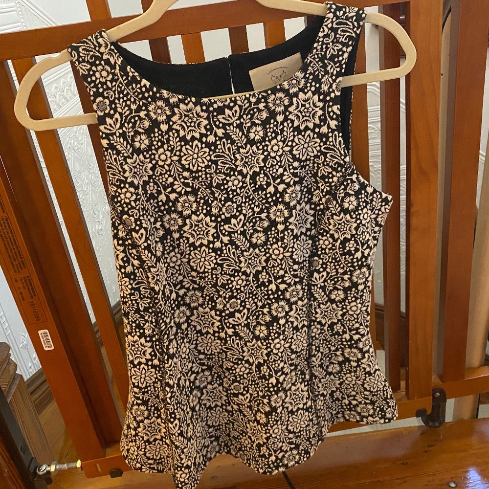 Anthropologie Peplum blouse, size small